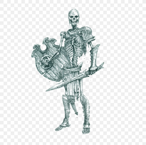 Скелет с мечом