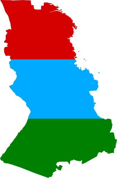 Республика Карелия на контурной карте