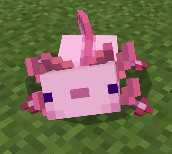 Майнкрафт мобы аксолотль