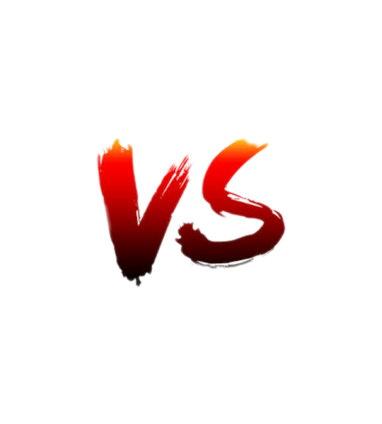 Надпись vs на прозрачном фоне