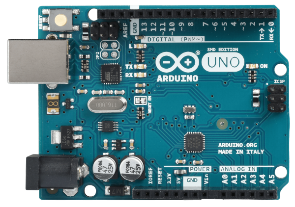 Arduino uno вид сверху