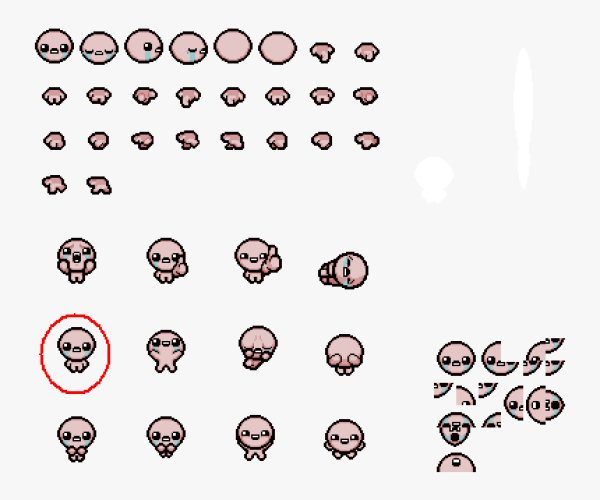 The Binding of Isaac Isaac Sprite