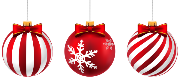 Елочные игрушки на прозрачном фоне