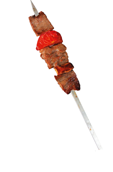 Шашлык на белом фоне