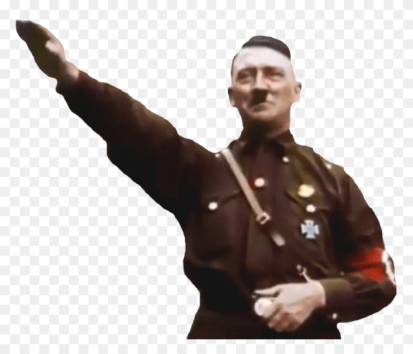 Адольф Гитлер с зигой
