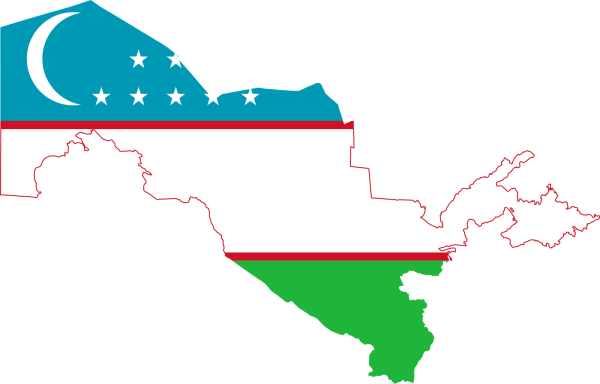 Ташкент флаг на карте