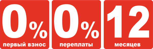 Рассрочка 12 месяцев