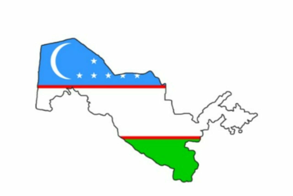 Узбекистан на карте