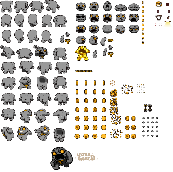 The Binding of Isaac спрайты