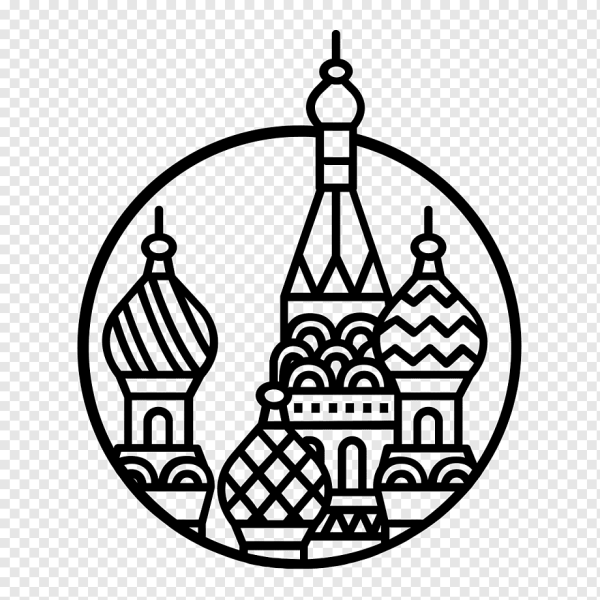 Собор Василия Блаженного Москва вектор
