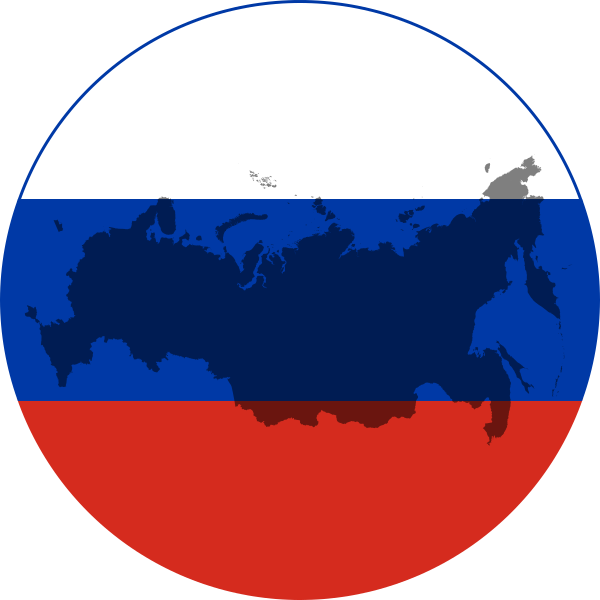 Флаг России круглый