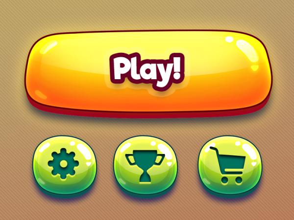 Кнопки для игры