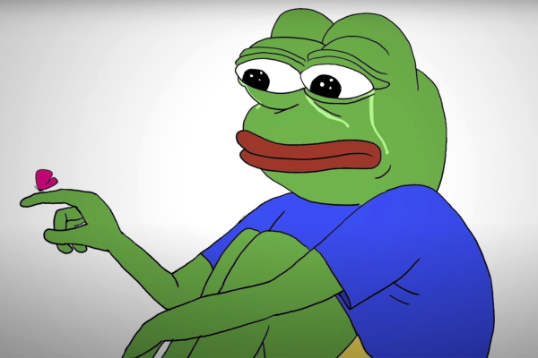 Лягушонок Пепе Мем грустный