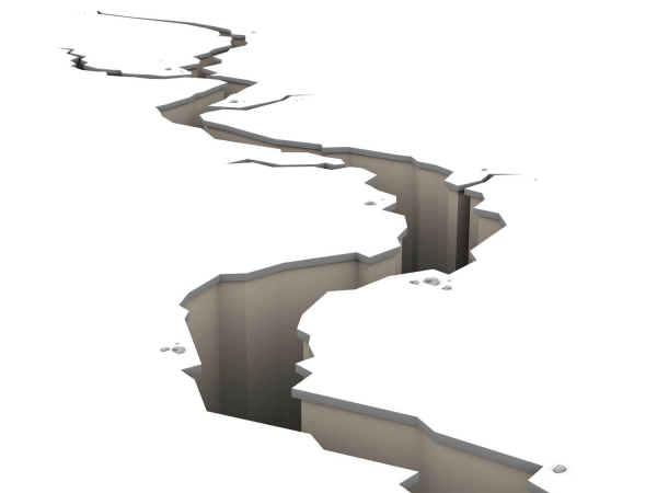 Землетрясение разлом