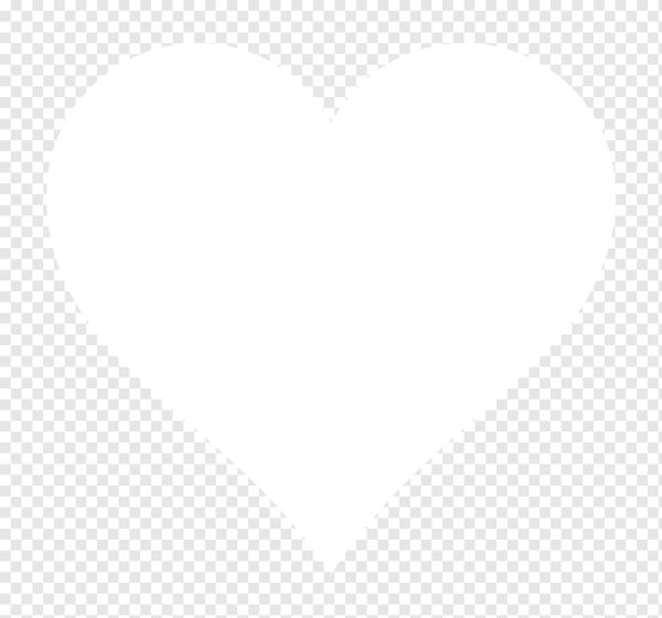 Белое сердечко без фона