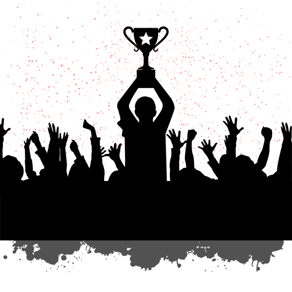 Победитель силуэт