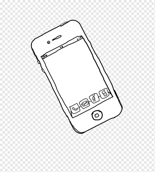 Сотовый телефон рисунок