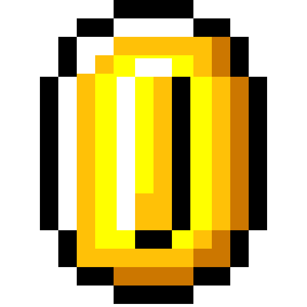 Марио манетка пиксельный