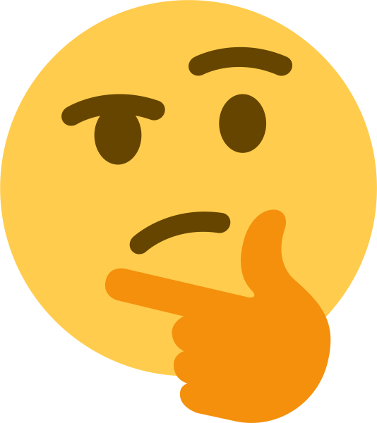 Задумчивое лицо смайлик
