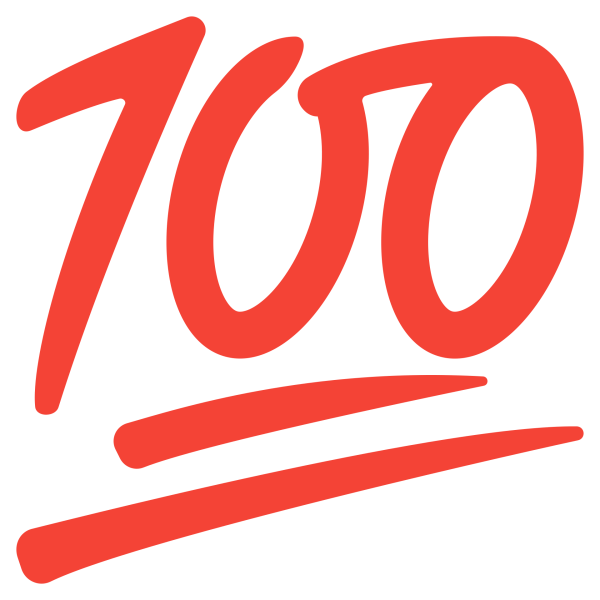 Эмодзи 100