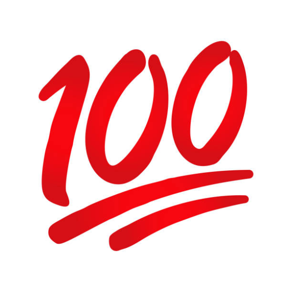 Иконка эмодзи 100