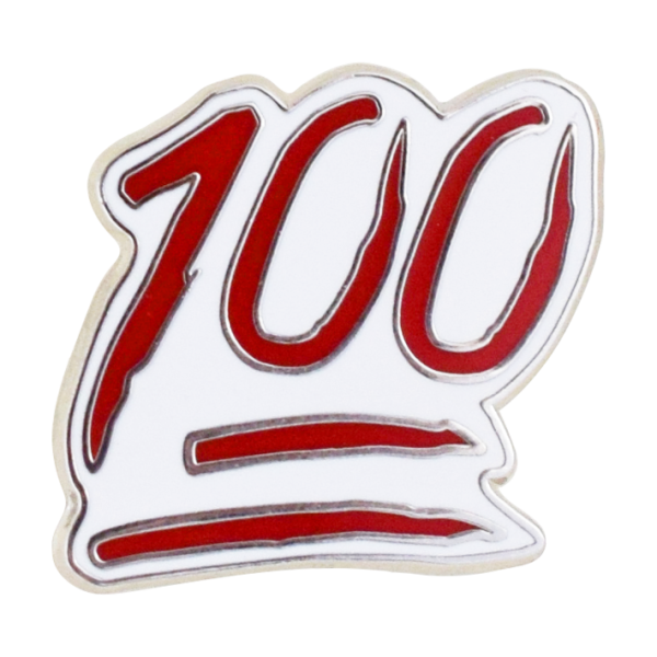 Эмодзи 100 на прозрачном фоне