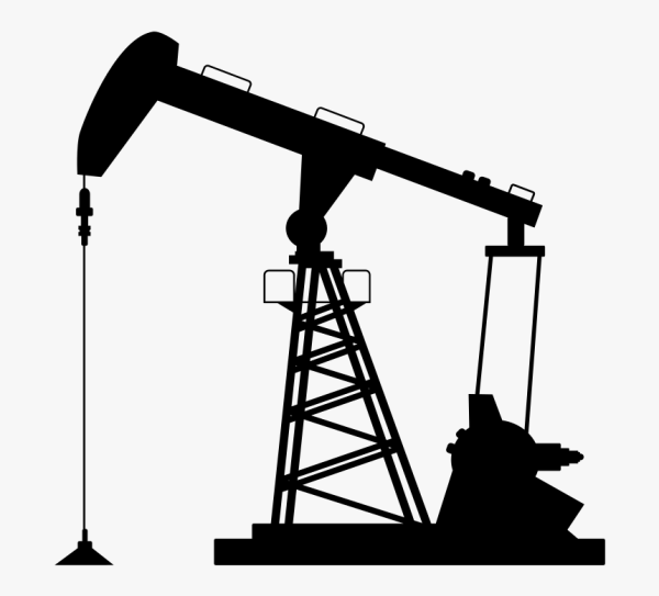Нефтяная качалка силуэт