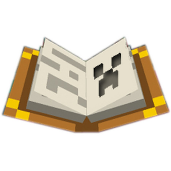 Книга из МАЙНКРАФТА открытая
