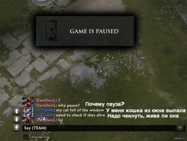 Дота 2 game Paused