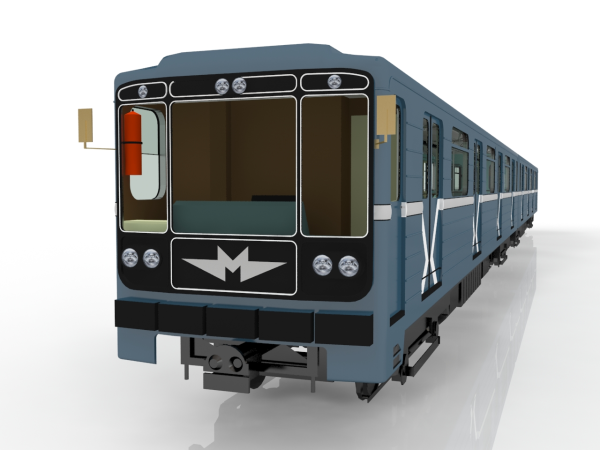 Метровагон номерной 3ds модель
