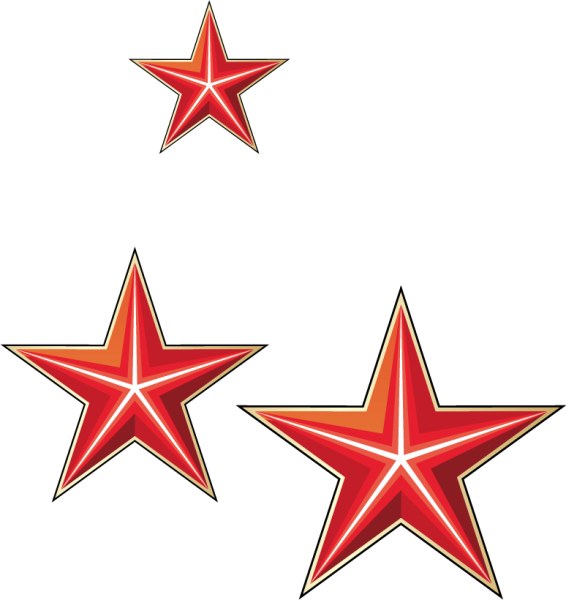 Военная звезда на белом фоне