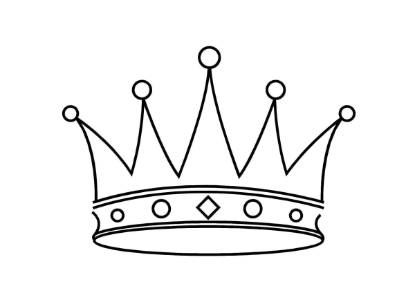 Корона черно белая