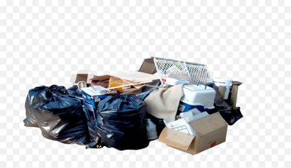 Куча мусора на белом фоне