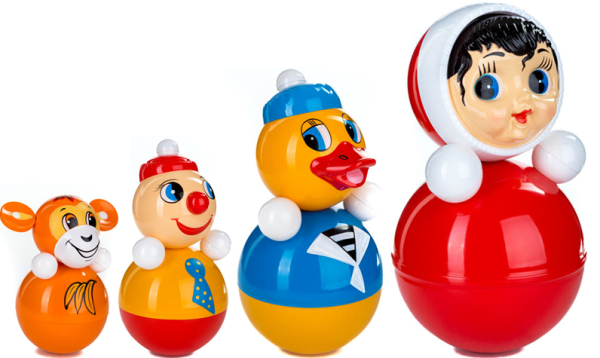 Игрушка кукла неваляшка