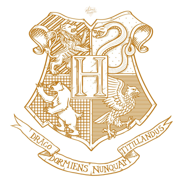 Герб Хогвартса из Гарри Поттера