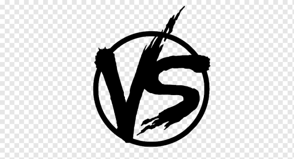 Versus Sign Like Opposition. Concept of Confrontation, Together, Standoff, Final