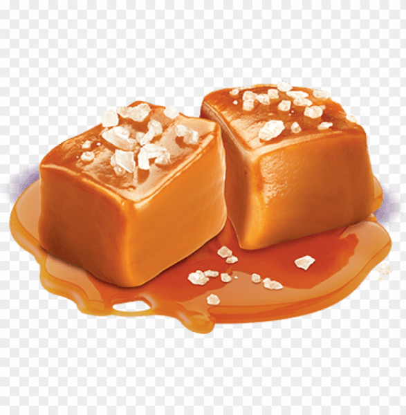 Соленая карамель на белом фоне