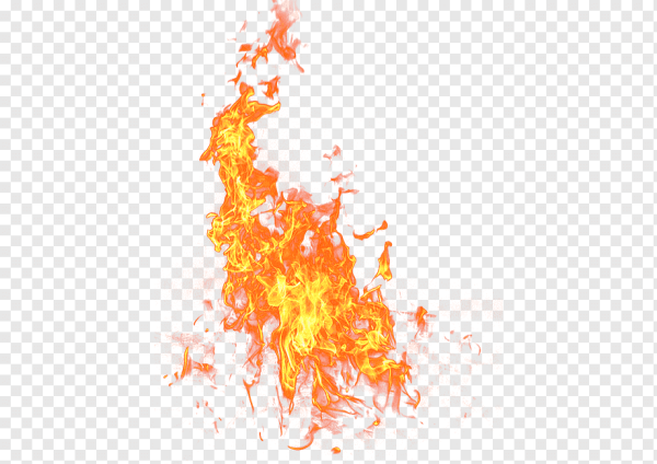 Огонь на белом фоне