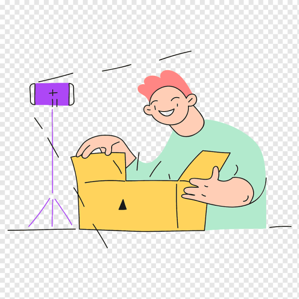 Unbox unpack распаковка рисунок на прозрачном фоне