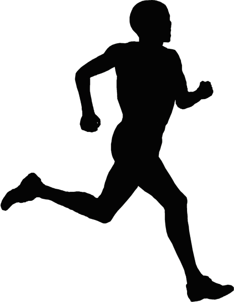 Спортивные силуэты людей
