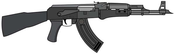 Автомат АК 47 вектор