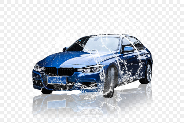 Мойка авто на прозрачном фоне
