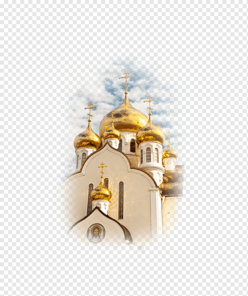 Церковные купола на прозрачном фоне