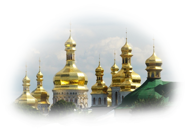 Православный храм на прозрачном фоне