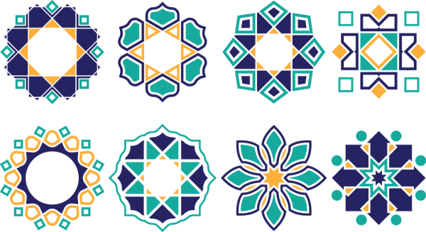 Восточный геометрический орнамент