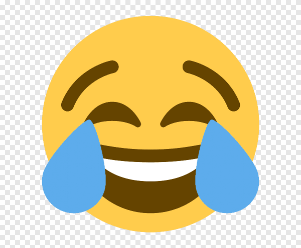 Смеющийся смайлик на прозрачном фоне