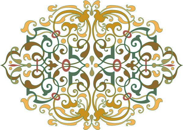 Марокканские орнаменты и узоры золотые