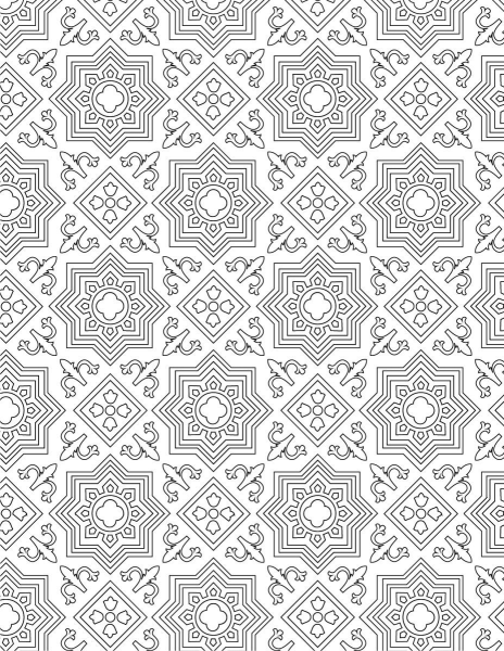 Восточный геометрический орнамент