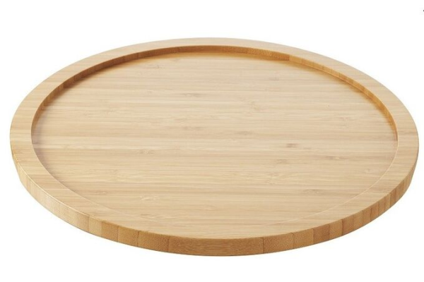 Поднос деревянный круглый