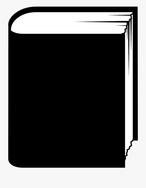 Силуэт книги на прозрачном фоне